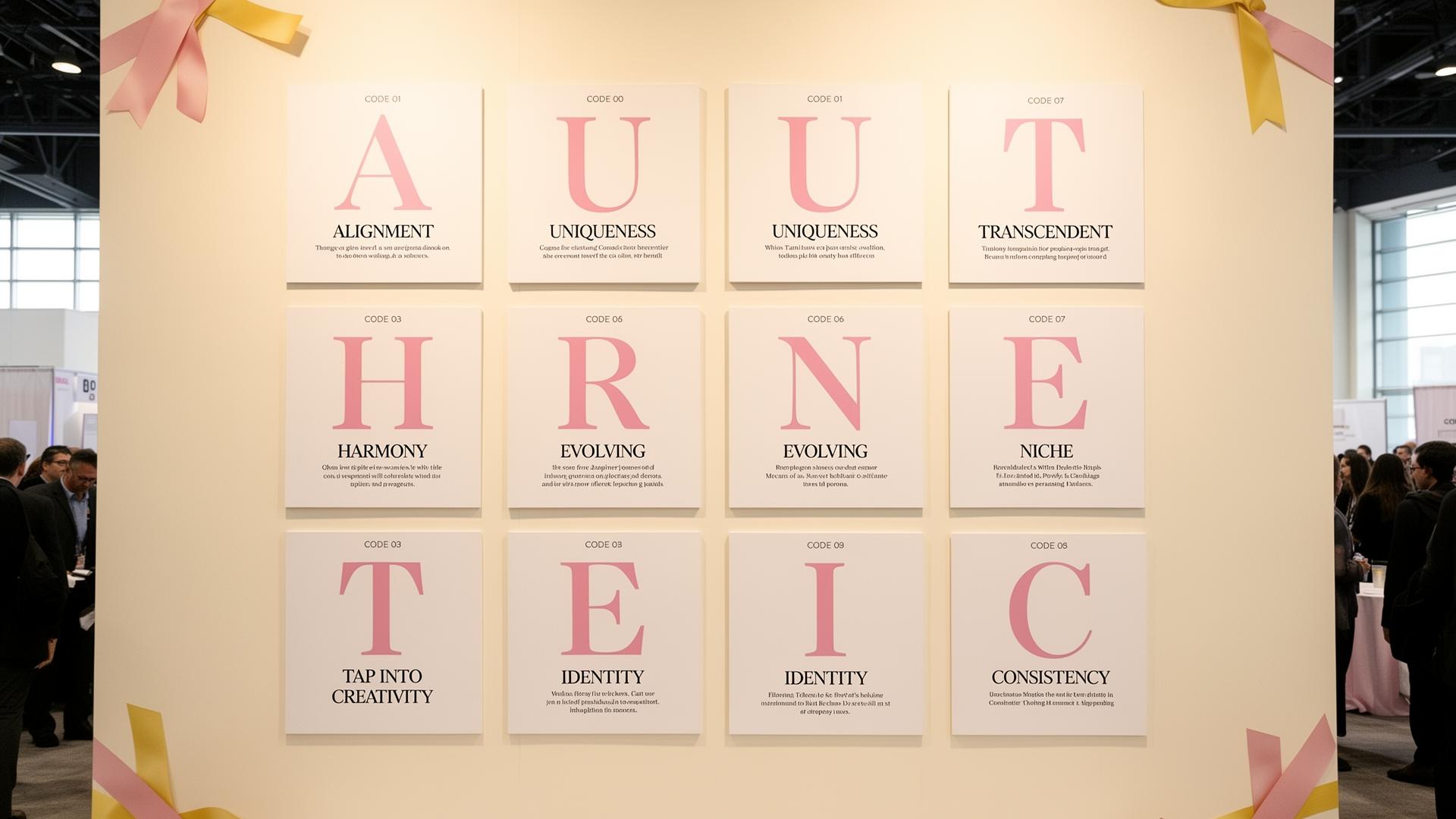 A-U-T-H-E-N-T-I-C 9-letter framework wall